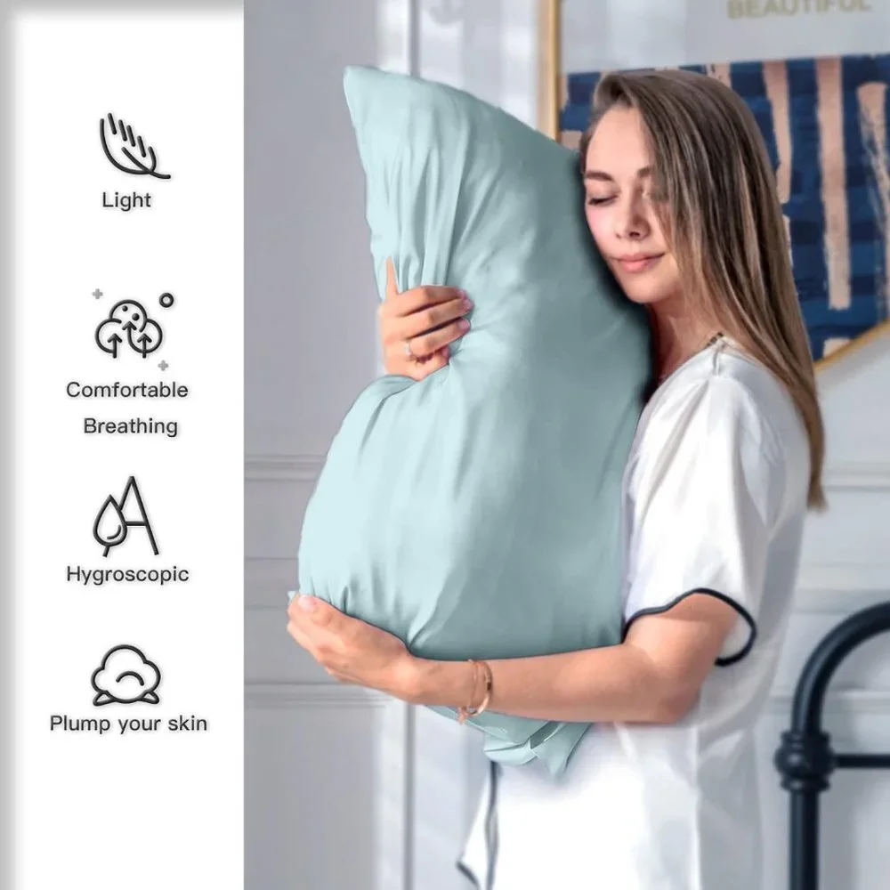 👉 1 Silk Pillowcase for Hair and Skin Standard Size 20